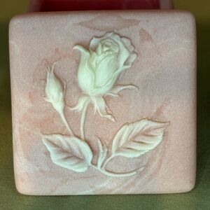 Vintage Pink Incolay Trinket Box by Design Gifts